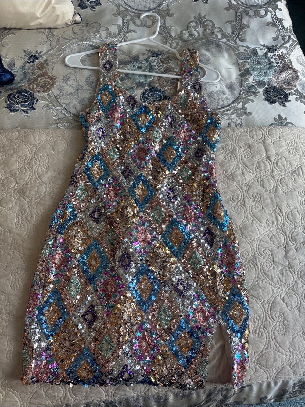 Sparkling Multi-Color Sequin Kids Dress